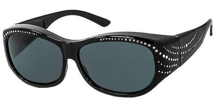 60mm Rhinestone Polarized Fit Over - 5030RSP - The Sunglass Guy