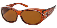60mm Rhinestone Polarized Fit Over - 5030RSP - The Sunglass Guy