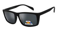 Polarized Rubberized Rectangular Frame - 6201POL/BSF - The Sunglass Guy