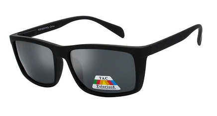 Polarized Rubberized Rectangular Frame - 6201POL/BSF - The Sunglass Guy