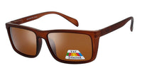 Polarized Rubberized Rectangular Frame - 6201POL/BSF - The Sunglass Guy