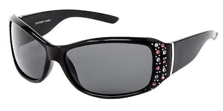8187RSP Polarized Woman's Rhinestone Wrap - The Sunglass Guy