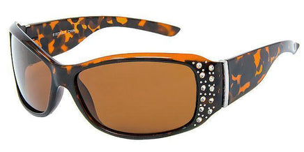 8187RSP Polarized Woman's Rhinestone Wrap - The Sunglass Guy