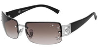 Rimless Rectangle Leo Rhinestone - 8201RS - The Sunglass Guy