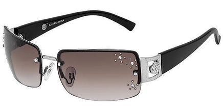Rimless Rectangle Leo Rhinestone - 8201RS - The Sunglass Guy