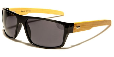 8SUP89012 Bamboo Rectangle - The Sunglass Guy