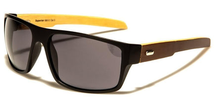 8SUP89012 Bamboo Rectangle - The Sunglass Guy