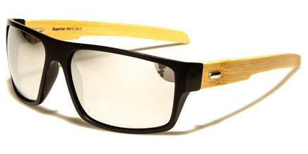 8SUP89012 Bamboo Rectangle - The Sunglass Guy