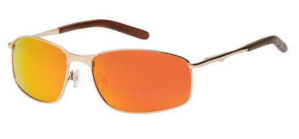 M060POL/RRV Polarized Square Metal Frames - The Sunglass Guy