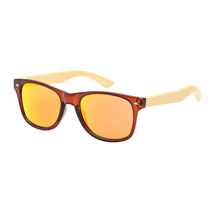 0052POL/RRV Polarized Bamboo Wayfarer - The Sunglass Guy
