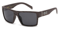 PZ-LOC91189-WOOD Polarized Hardcore Locs - The Sunglass Guy