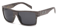 PZ-LOC91189-WOOD Polarized Hardcore Locs - The Sunglass Guy