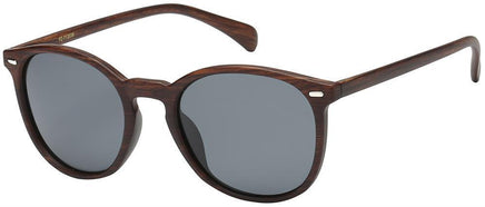 PZ-712038 Polarized Round Faux Wood - The Sunglass Guy