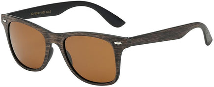 PZ-WF01-WD Faux Wood Wayfarer - The Sunglass Guy