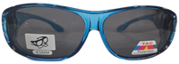 63mm Crystal Frame Rhinestone Polarized Fit Over - RS2865POL/CR