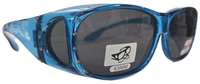 63mm Crystal Frame Rhinestone Polarized Fit Over - RS2865POL/CR
