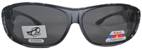 63mm Crystal Frame Rhinestone Polarized Fit Over - RS2865POL/CR