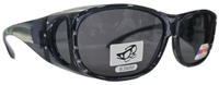 63mm Crystal Frame Rhinestone Polarized Fit Over - RS2865POL/CR