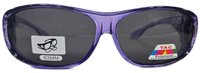 63mm Crystal Frame Rhinestone Polarized Fit Over - RS2865POL/CR