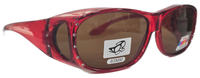 63mm Crystal Frame Rhinestone Polarized Fit Over - RS2865POL/CR