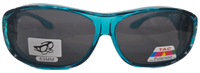 63mm Crystal Frame Rhinestone Polarized Fit Over - RS2865POL/CR