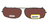 Adjustable Clip-On Series #63 - Skinny Rectangle - The Sunglass Guy