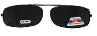 Adjustable Clip-On Series #63 - Skinny Rectangle - The Sunglass Guy