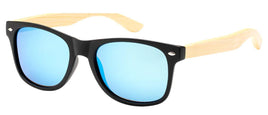 0052POL/RRV Polarized Bamboo Wayfarer - The Sunglass Guy