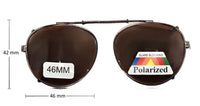 Adjustable Round Clip-on Sunglasses