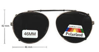 Adjustable Round Clip-on Sunglasses