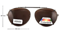 Adjustable Round Clip-on Sunglasses