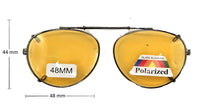 Adjustable Round Clip-on Sunglasses