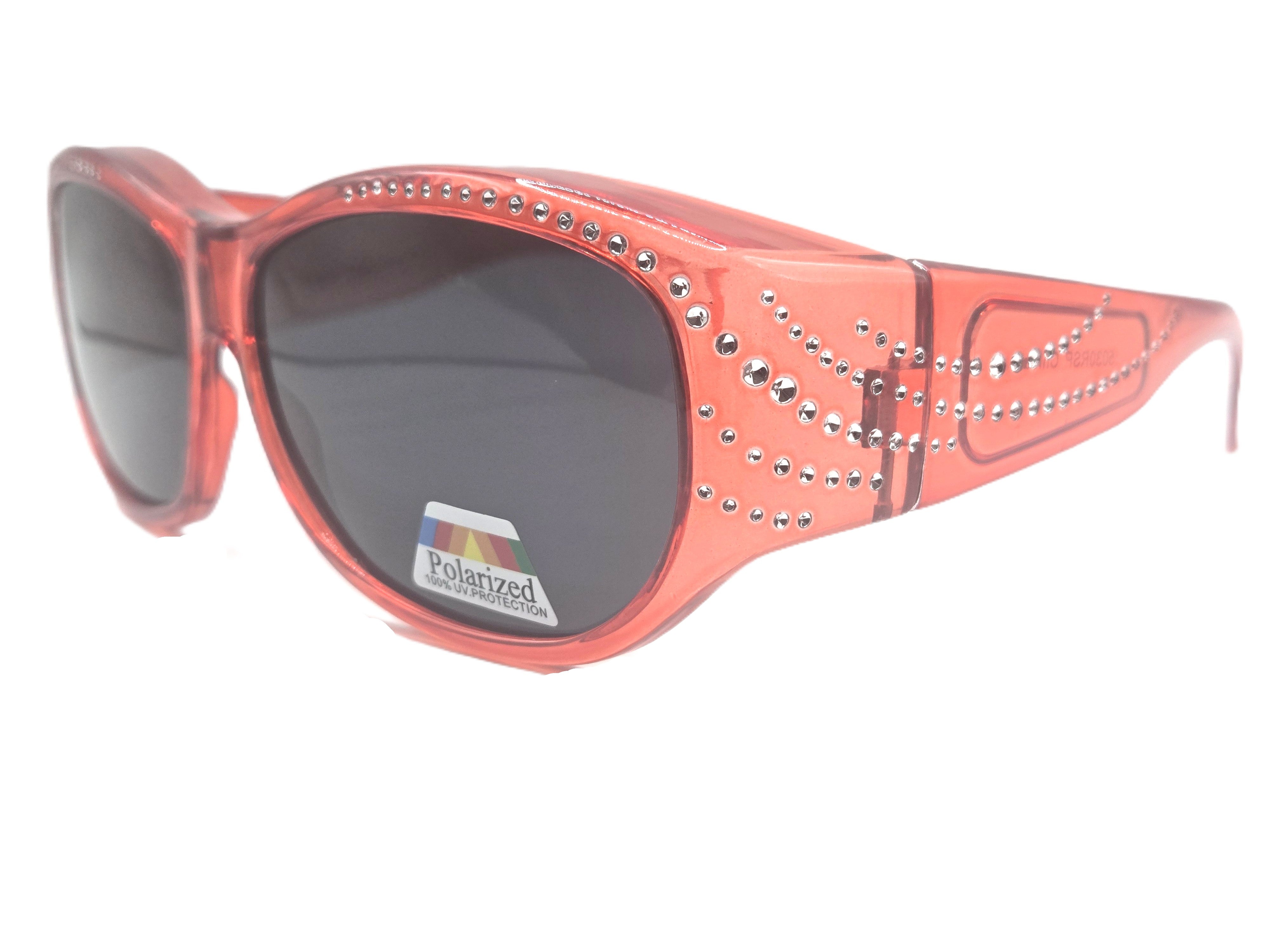 Polarized Rhinestone Fit Over Sunglasses | The Sunglass Guy  display picture 1