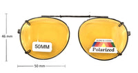 Adjustable Round Clip-on Sunglasses