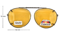 Adjustable Round Clip-on Sunglasses