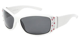 8187RSP Polarized Woman's Rhinestone Wrap - The Sunglass Guy