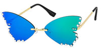 Rimless Butterfly Rhinestone - 8383RS - The Sunglass Guy