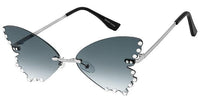 Rimless Butterfly Rhinestone - 8383RS - The Sunglass Guy