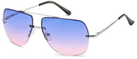 Rimless Ocean Aviator - 8AF5160-Ocean - The Sunglass Guy