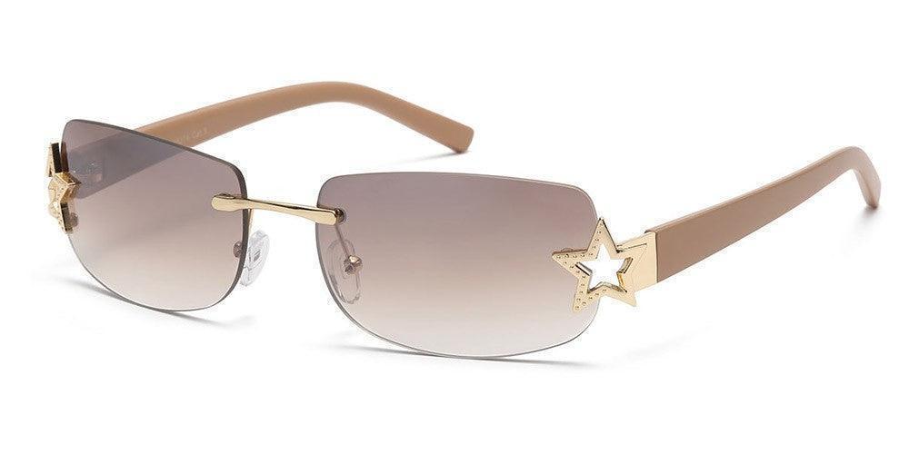 Star Rimless Clear Eyewear - 8GSL28274| The Sunglass Guy display picture 1