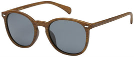 PZ-712038 Polarized Round Faux Wood - The Sunglass Guy