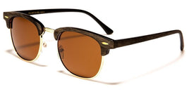 PZ-WF13-WD Faux Wood Polarized Retro - The Sunglass Guy